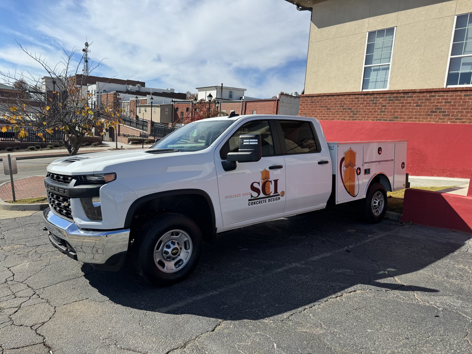 Utility-body service truck supporting crews in the field